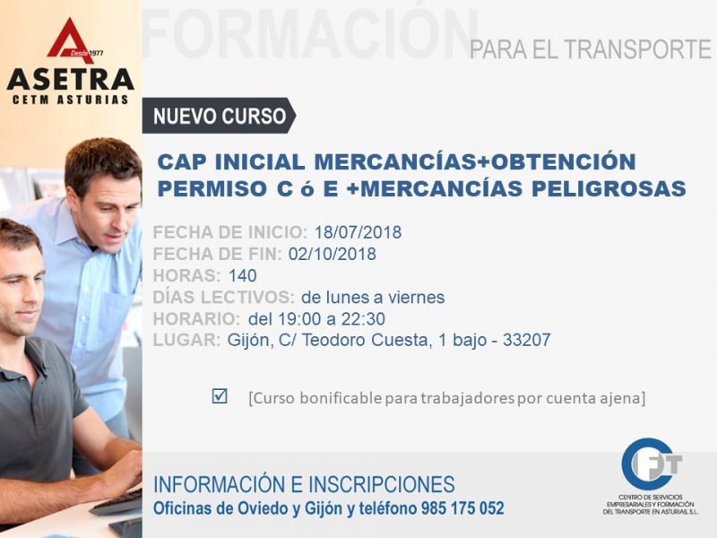 Curso de Conducción de vehículos pesados de transporte de mercancías por carretera. Curso de Conducción de vehículos pesados de transporte de mercancías por carretera.