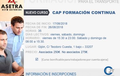 Próximo  curso CAP Formación Continua