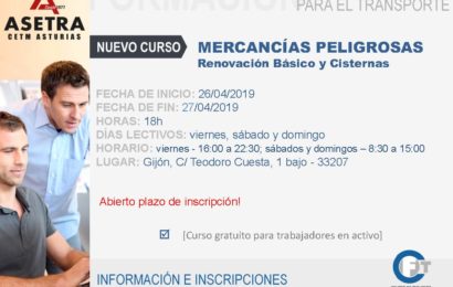 CURSO EN ABRIL: Mercancías peligrosas