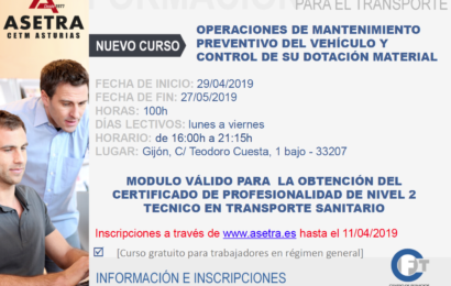 CURSO: ﻿Operaciones de mantenimiento preventivo y control de dotación