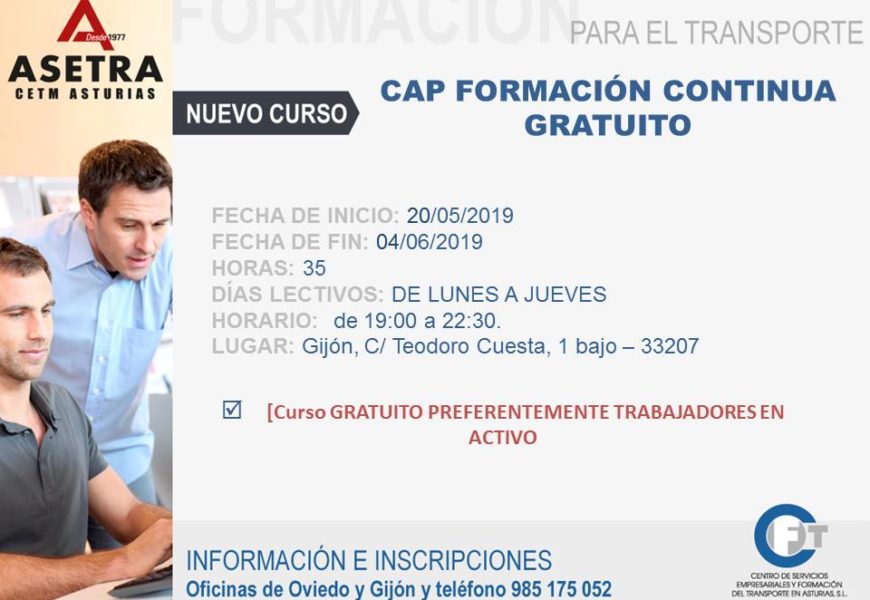 Cap formación continua gratuito