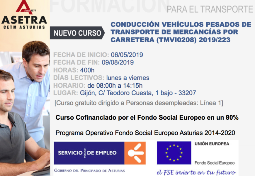 CURSO: Conducción vehículos pesados de transporte de mercancías