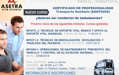 NUEVO CURSO: Transporte sanitario