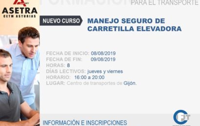Próximo curso a ejecutar de Manejo Seguro de Carretilla Elevadora