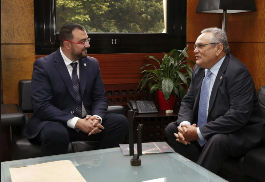 Reunión con el Presidente de Principado, Adrián Barbón