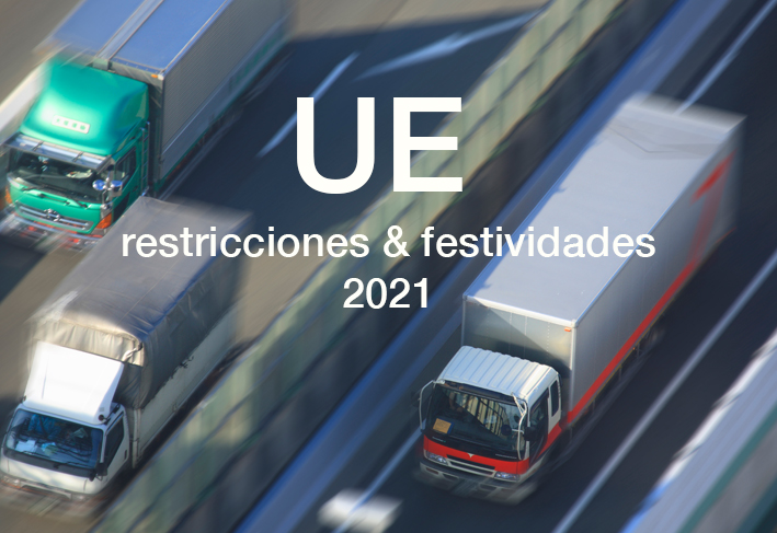 Adelanto restricciones al tráfico y festividades UE durante el 2021