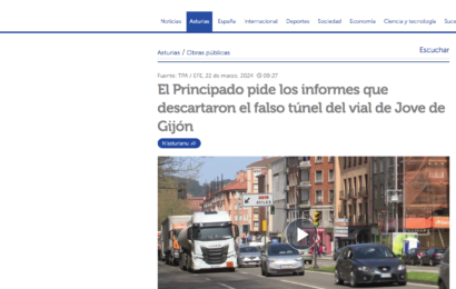 El Principado pide los informes que descartaron el falso túnel del vial de Jove de Gijón