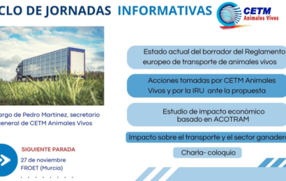 CETM Animales Vivos retoma las Jornadas Informativas sobre el borrador del Reglamento Europeo del Transporte de Animales