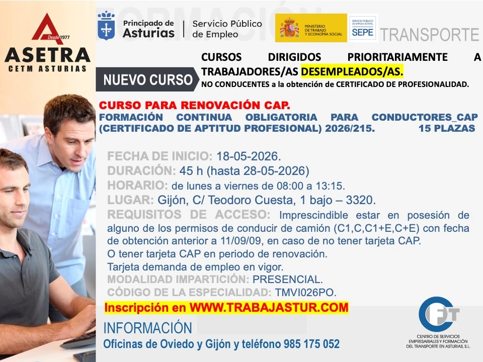 CAP renovación desempleados gratis