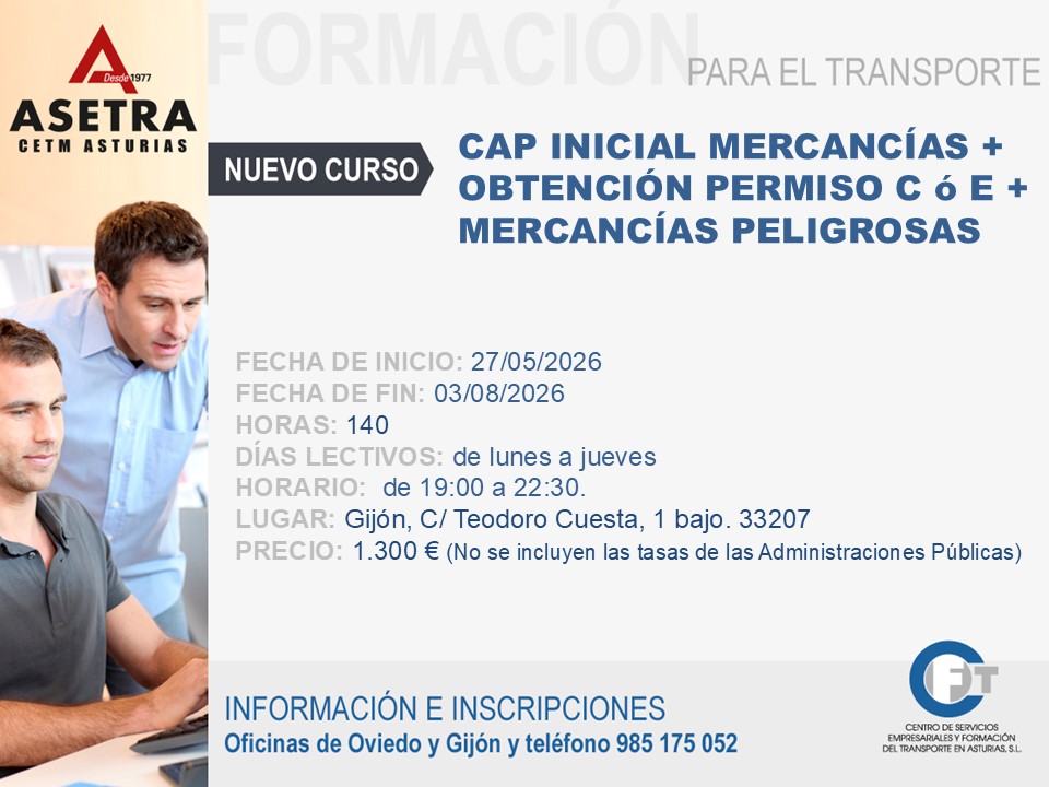 CAP inicial mercancías mayo 2026