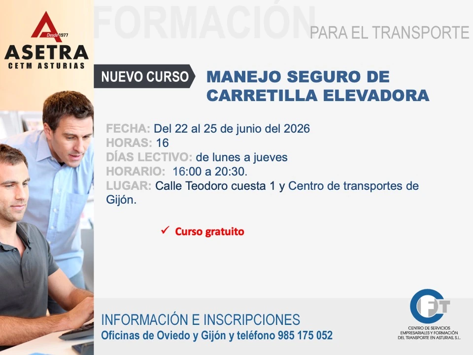 Curso carretilla elevadora 2026