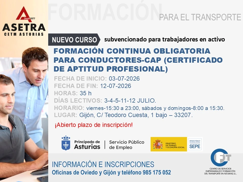 CAP julio Asturias 2026