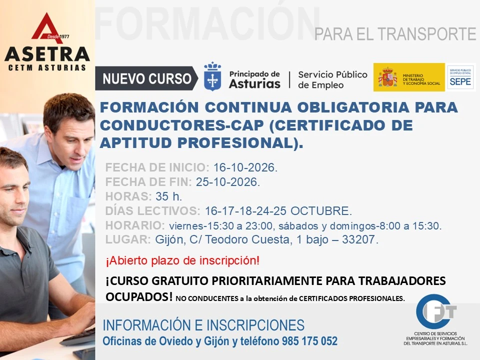 CAP Asturias octubre 2026